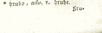 hrubo