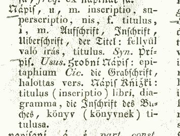 Nápis