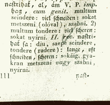 nastrihať