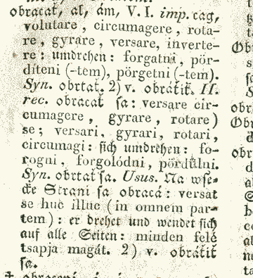 obracať