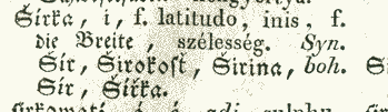 Šírka