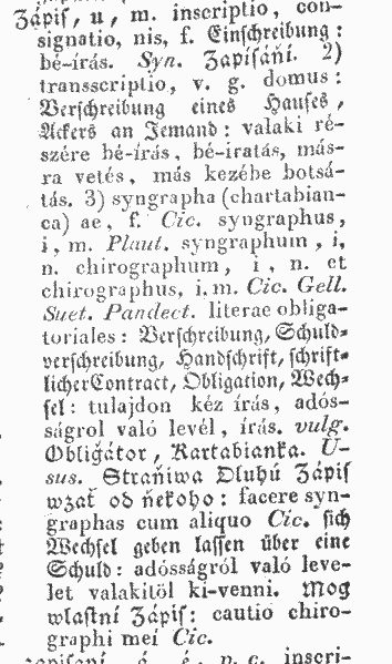 Zápis